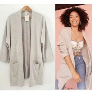 Donni Relaxed Open-Front Cardigan